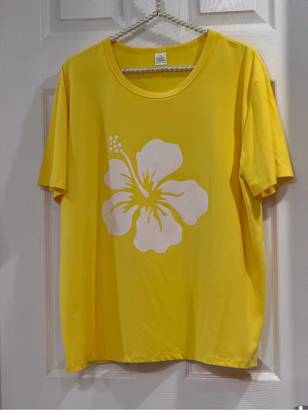 Yellow Floral Short Sleeve Tee - Classic Comfort
